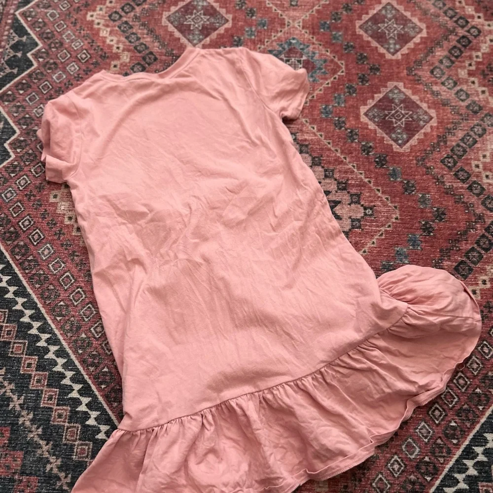 Ralph Lauren Pink Polo Bear Ruffle-Hem dress